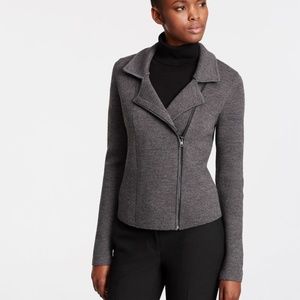Ann Taylor Moto Sweater Jacket